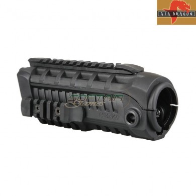 Handguard 7" m4si style black for m4 big dragon (bd-3761b)