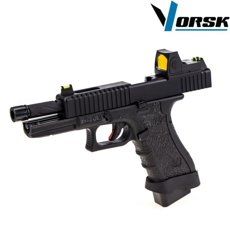 Pistola a gas gbb eu17 black + BDS vorsk (vk-vgp-01-01-bds)