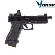 Gas gbb pistol eu17 black + BDS vorsk (vk-vgp-01-01-bds)