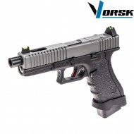 Pistola a gas gbb eu17 black/grey vorsk (vk-vgp-01-13)