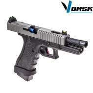 Gas gbb pistol eu17 black/grey vorsk (vk-vgp-01-13)