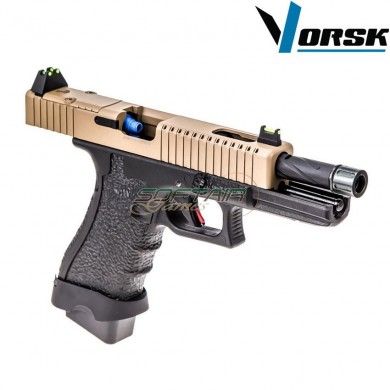 Pistola a gas gbb eu17 black/tan vorsk (vk-vgp-01-05)