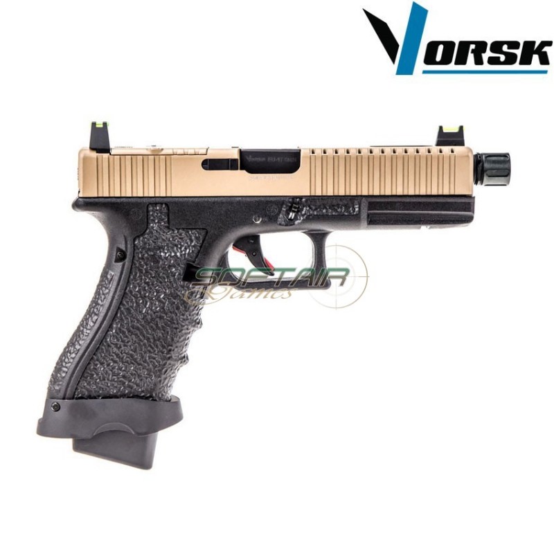 Pistola a gas gbb eu17 black/tan vorsk (vk-vgp-01-05)