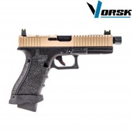 Pistola a gas gbb eu17 black/tan vorsk (vk-vgp-01-05)