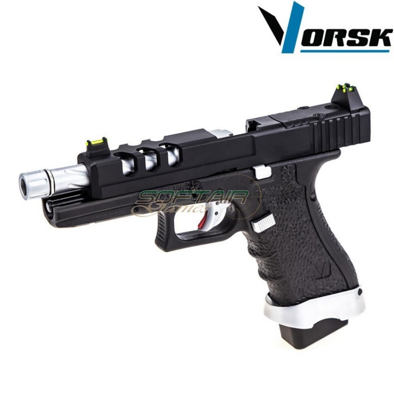 Pistola a gas gbb eu17 vented black vorsk (vk-vgp-01-02)