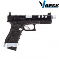 Pistola a gas gbb eu17 vented black vorsk (vk-vgp-01-02)