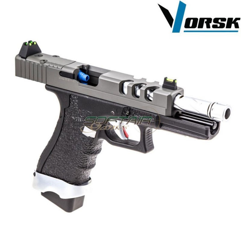 Gas gbb pistol eu17 vented black/grey vorsk (vk-vgp-01-14)