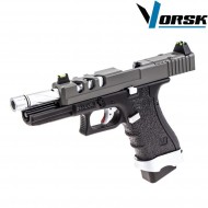 Gas gbb pistol eu17 vented black/grey vorsk (vk-vgp-01-14)