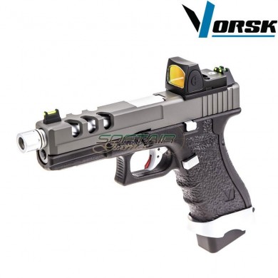 Gas gbb pistol eu17 vented black/grey + BDS vorsk (vk-vgp-01-14-bds)