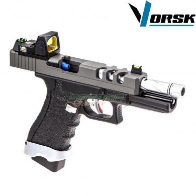 Gas gbb pistol eu17 vented black/grey + BDS vorsk (vk-vgp-01-14-bds)