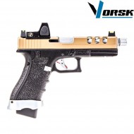 Pistola a gas gbb eu17 vented black/tan + BDS vorsk (vk-vgp-01-06-bds) Pistola a gas gbb eu17 vented black/tan + BDS vorsk (vk-vgp-01-06-bds)