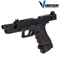 Gas gbb pistol eu18 black vorsk (vk-vgp-01-03)