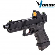Pistola a gas gbb eu18 black + BDS vorsk (vk-vgp-01-03-bds) Pistola a gas gbb eu18 black + BDS vorsk (vk-vgp-01-03-bds)