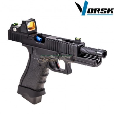 Pistola a gas gbb eu18 black + BDS vorsk (vk-vgp-01-03-bds)