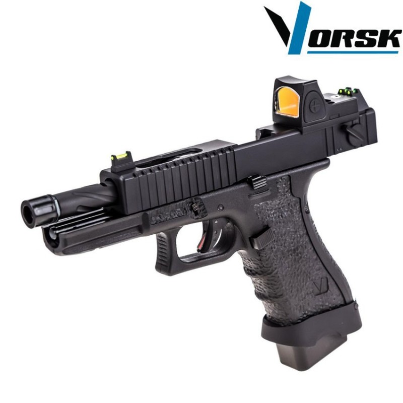 Gas gbb pistol eu18 black + BDS vorsk (vk-vgp-01-03-bds)