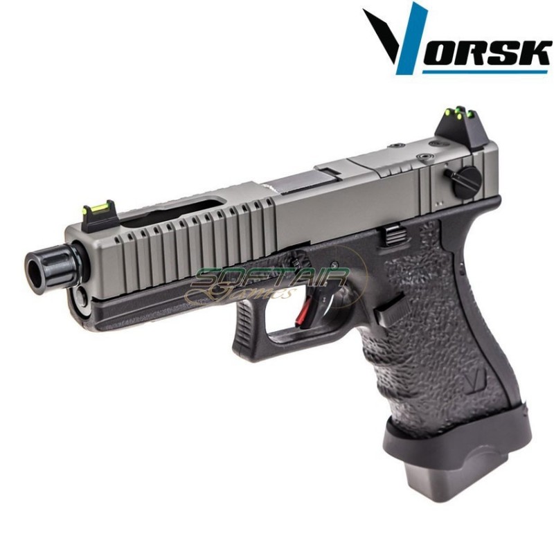 Pistola a gas gbb eu18 black/grey vorsk (vk-vgp-01-15)