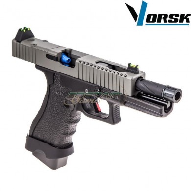 Gas gbb pistol eu18 black/grey vorsk (vk-vgp-01-15)