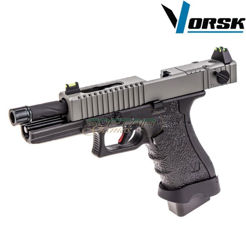 Gas gbb pistol eu18 black/grey vorsk (vk-vgp-01-15)
