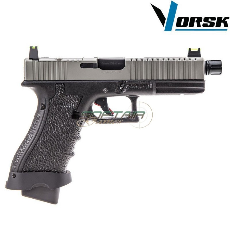 Gas gbb pistol eu18 black/grey vorsk (vk-vgp-01-15)