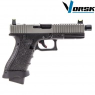 Pistola a gas gbb eu18 black/grey vorsk (vk-vgp-01-15)