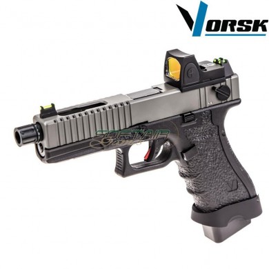 Gas gbb pistol eu18 black/grey + BDS vorsk (vk-vgp-01-15-bds)