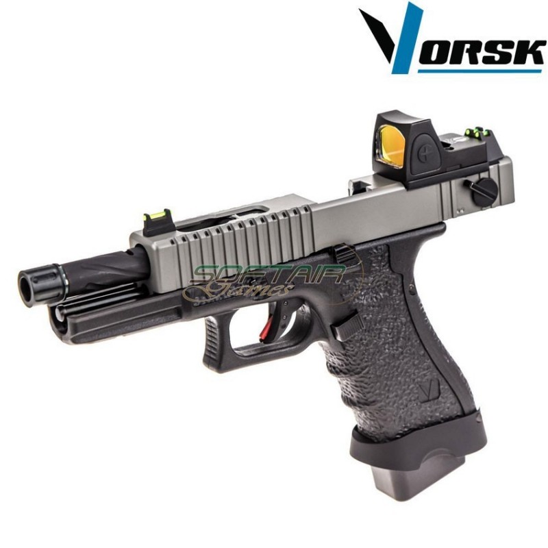 Gas gbb pistol eu18 black/grey + BDS vorsk (vk-vgp-01-15-bds)