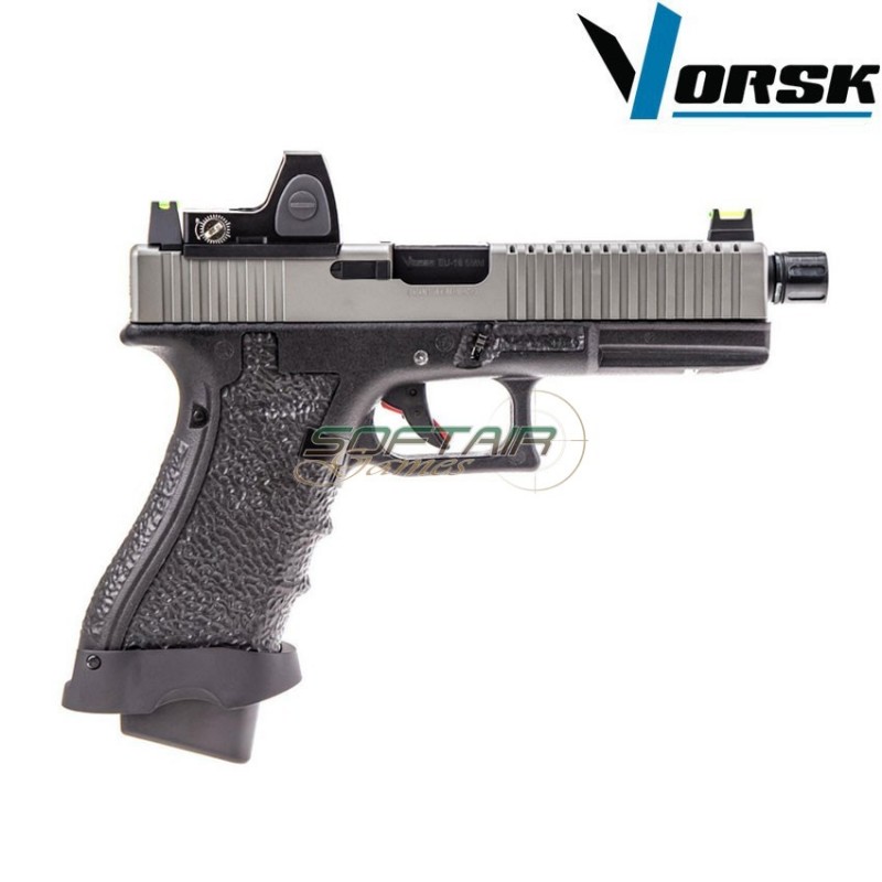 Gas gbb pistol eu18 black/grey + BDS vorsk (vk-vgp-01-15-bds)