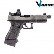 Pistola a gas gbb eu18 black/grey + BDS vorsk (vk-vgp-01-15-bds)