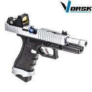 Gas gbb pistol eu18 black/chrome + BDS vorsk (vk-vgp-01-23-bds)