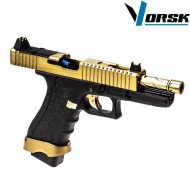 Pistola a gas gbb eu18 black/gold vorsk (vk-vgp-01-27)