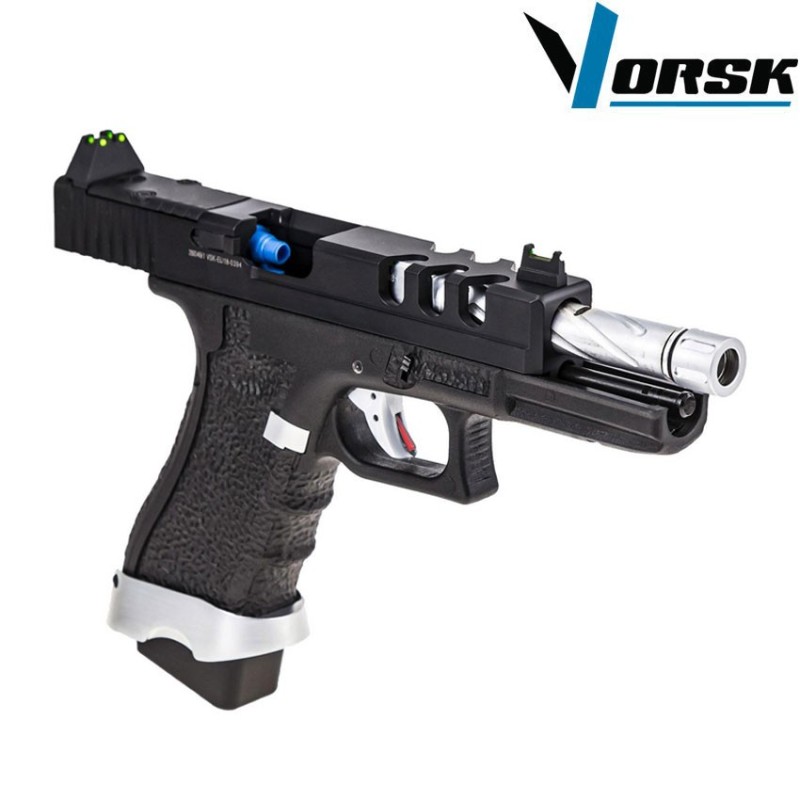Gas gbb pistol eu18 vented black vorsk (vk-vgp-01-04)