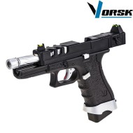 Gas gbb pistol eu18 vented black vorsk (vk-vgp-01-04)