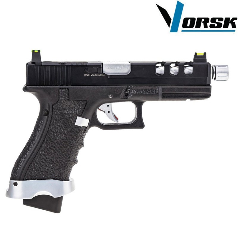Gas gbb pistol eu18 vented black vorsk (vk-vgp-01-04)