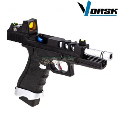 Gas gbb pistol eu18 vented black + BDS vorsk (vk-vgp-01-04-bds)