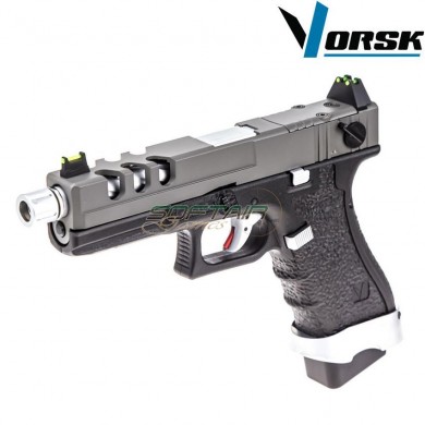 Gas gbb pistol eu18 vented black/grey vorsk (vk-vgp-01-16)
