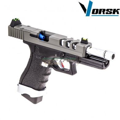 Gas gbb pistol eu18 vented black/grey vorsk (vk-vgp-01-16)
