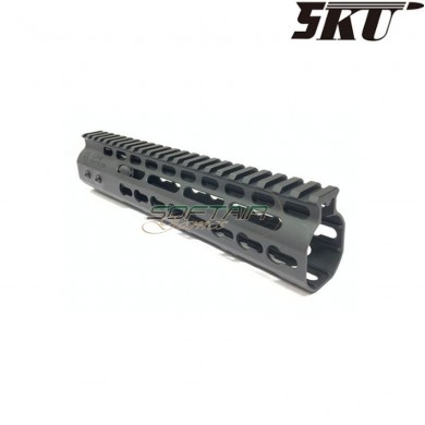 Aluminum nsr 9" keymod rail black 5ku (5ku-180-9)