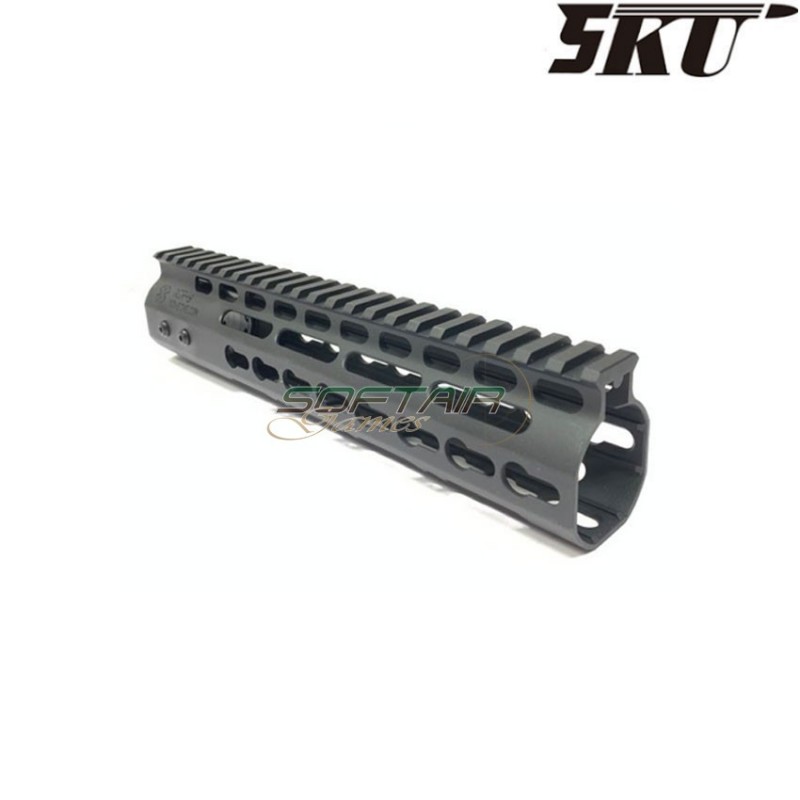 Aluminum nsr 9" keymod rail black 5ku (5ku-180-9)