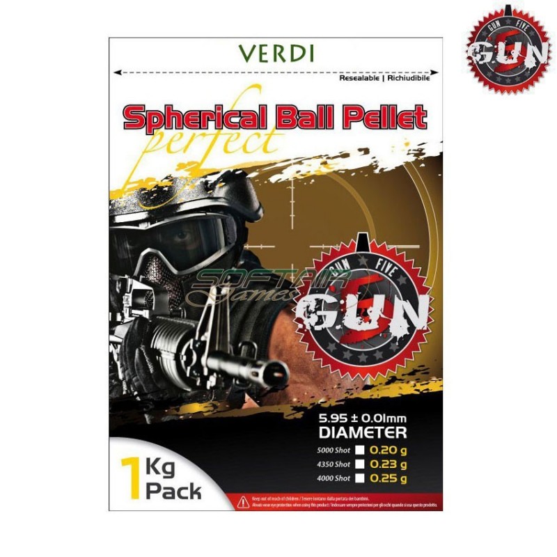 Green Bb Bag Perfect Spherical 0.28gr 3570bb Gun Five (gf028g)