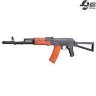 Ak 74 Long Scarrellante Full Metal Wood Golden Bow (1010)