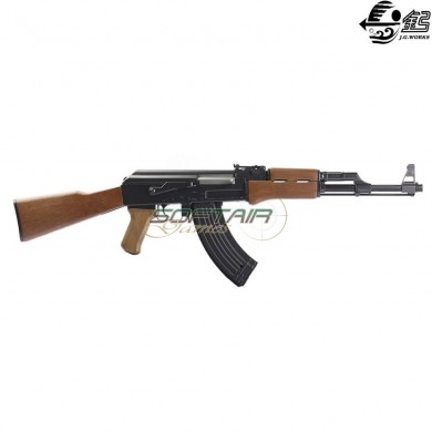 Electric Airsoft Gun Ak47 Wood & Black Jing Gong (0506w)
