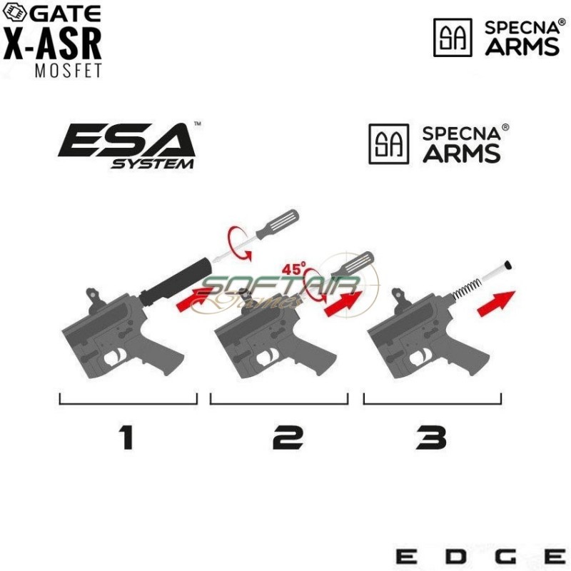 Fucile Elettrico sa-e22 Edge™ mk urg style Carbine Replica Chaos bronze Specna Arms® (spe-01-030746)