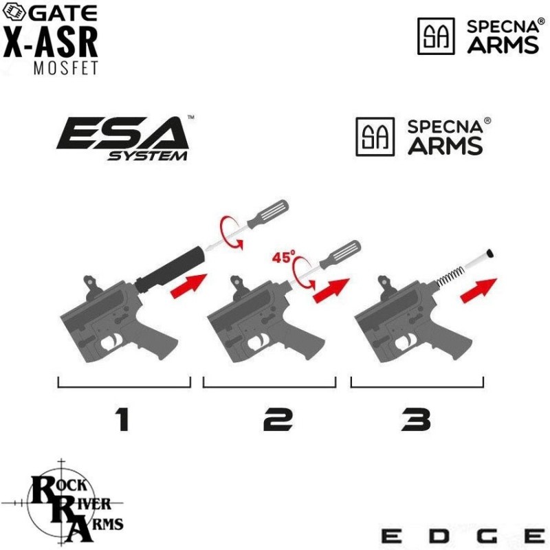 Electric Rifle sa-e24 Edge™ Rra mk zev style Carbine Replica Black Specna Arms® (spe-01-030749)