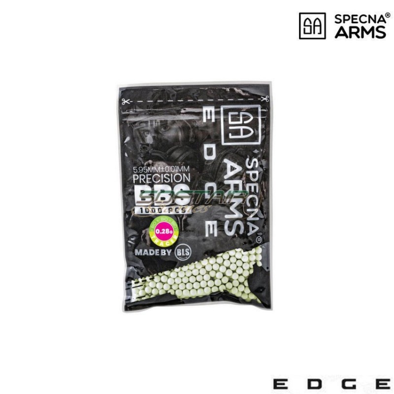 Bio precision 1000 bbs traccianti 0.28gr. edge™ green specna arms® (spe-16-029331)