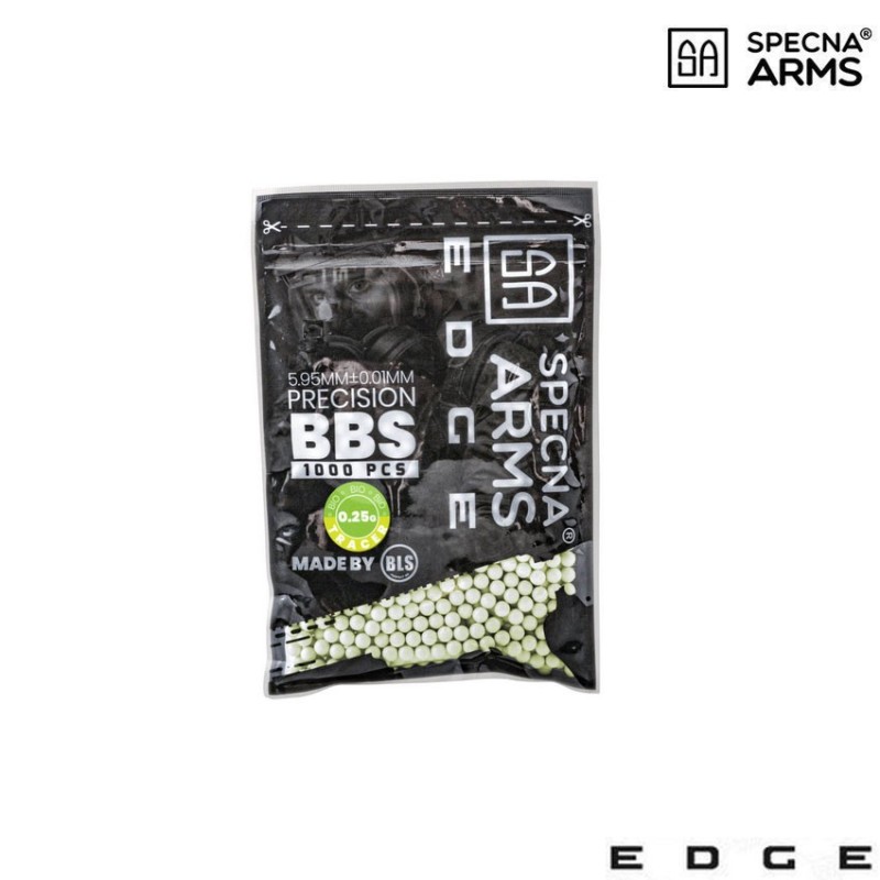 Bio precision 1000 bbs tracer 0.25gr. edge™ green specna arms® (spe-16-029330)