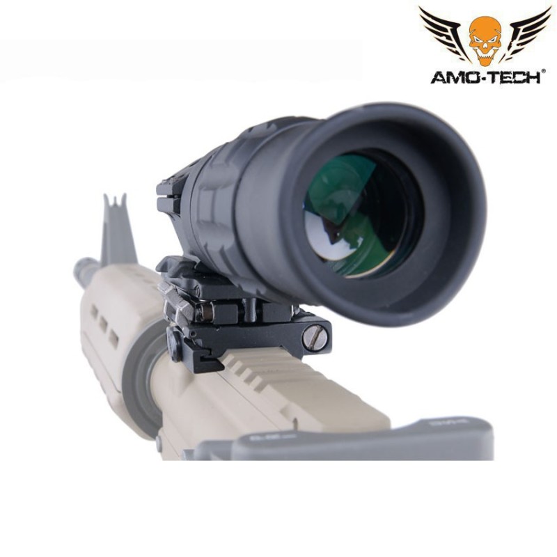 Ingranditore ottica regolabile 1-5x22 black amo-tech® (amt-002154)