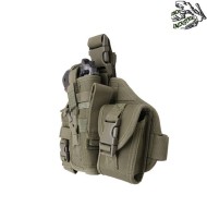Assembled Drop Leg Gun Holster Green Frog Industries® (fi-000568-od)