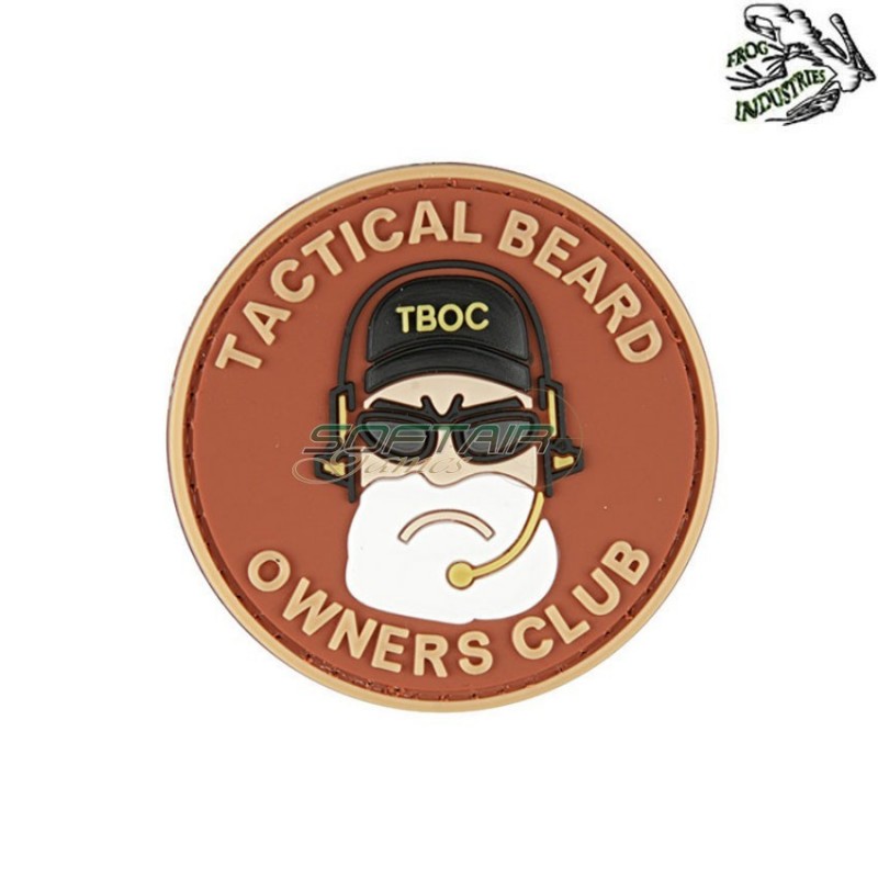 Patch 3d pvc tboc red frog industries® (fi-007717)