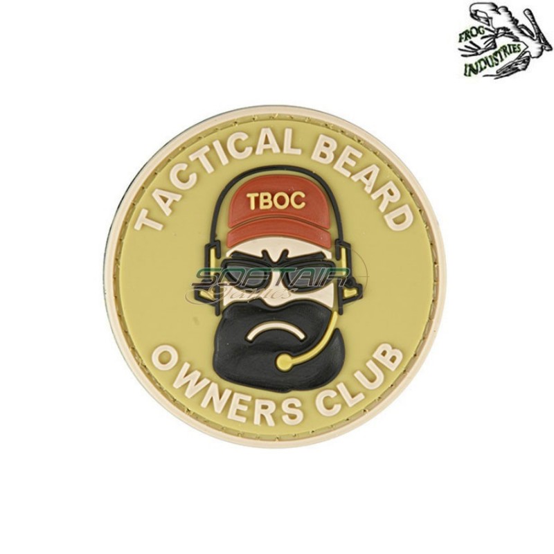 Patch 3d pvc tboc tan frog industries® (fi-007718)