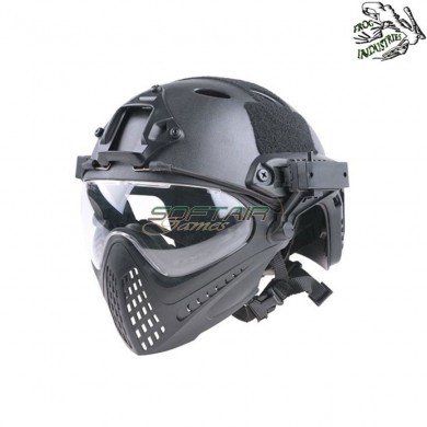 Fast pj piloteer complete helmet black frog industries® (fi-019328-bk)